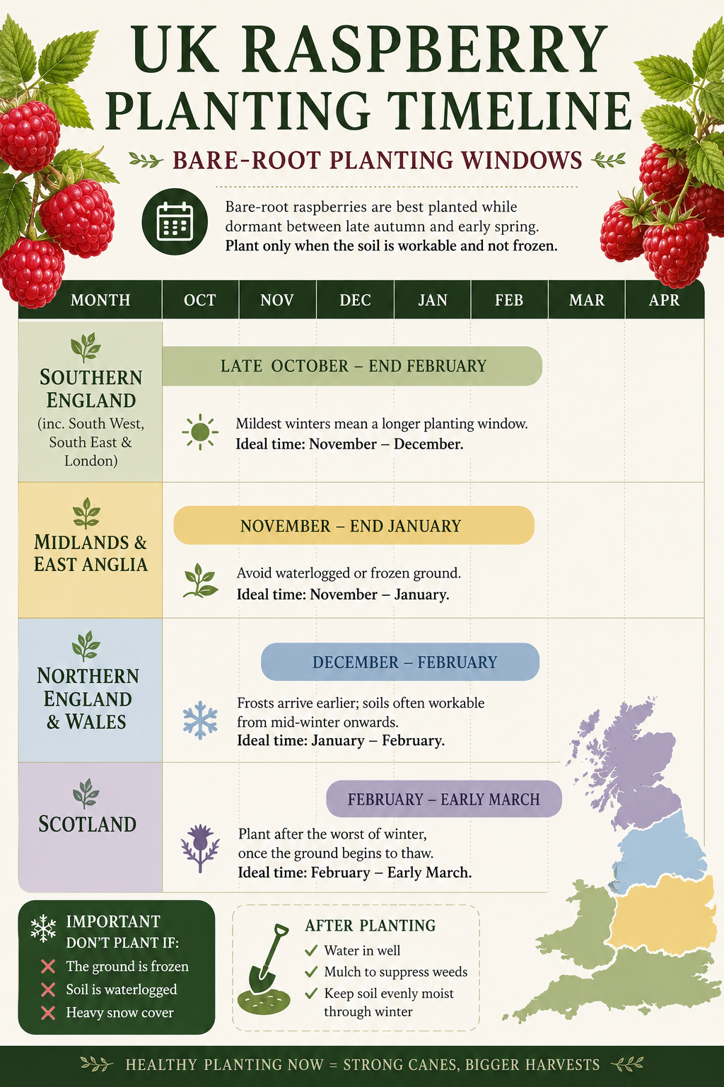 How to Grow Raspberries in the UK: Complete Guide to Varieties, Pruning ...